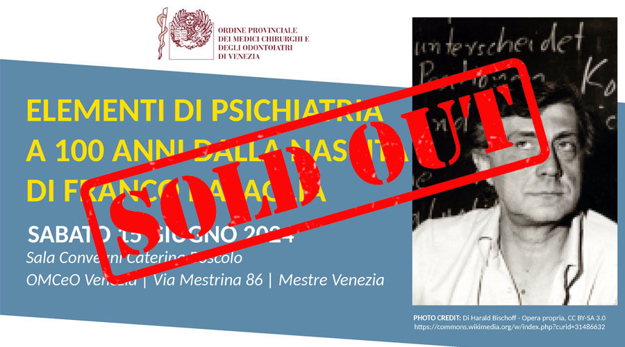 Clicca per accedere all'articolo Il convegno sulla psichiatria in omaggio a Franco Basaglia: posti ECM già tutti esauriti