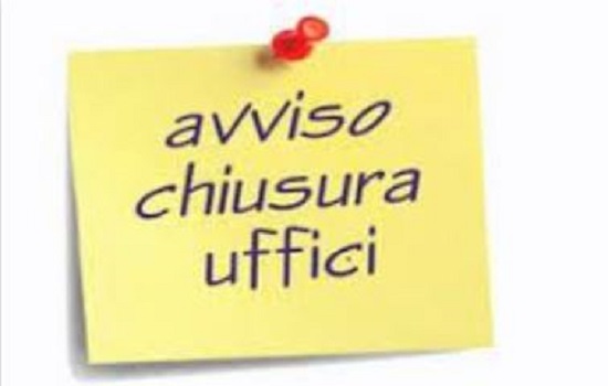 Clicca per accedere all'articolo Avviso chiusura Uffici 29 ottobre 2024